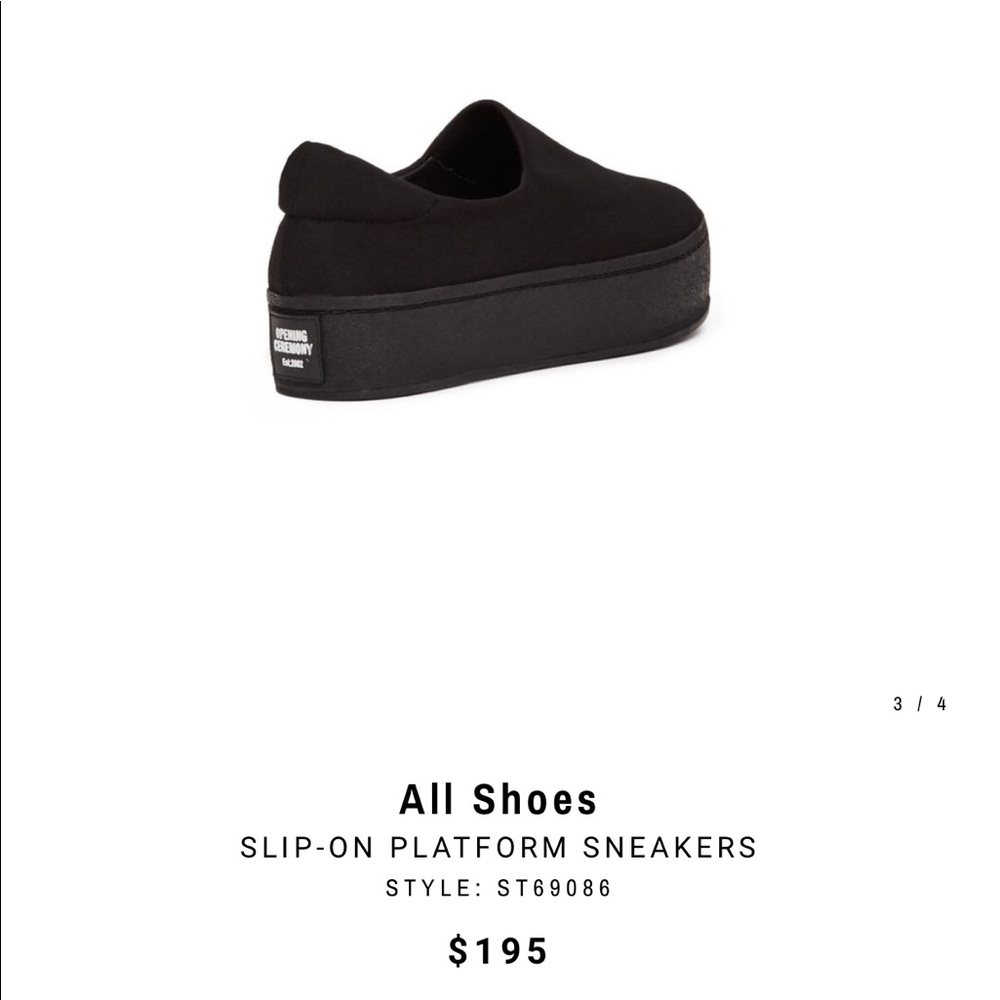 Opening Ceremony Slip-On Platform Sneakers - Picture 2 of 6